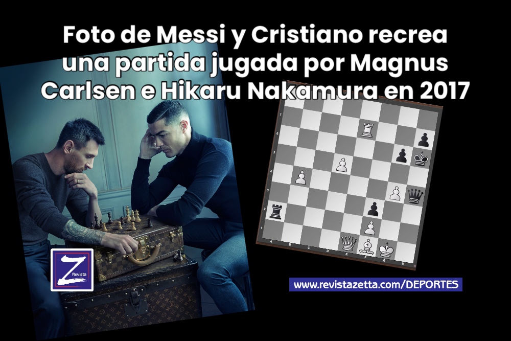 Messi x Cristiano Ronaldo jogam partida de Carlsen x Nakamura